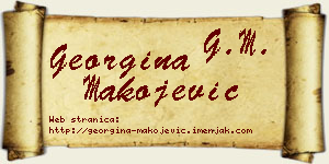 Georgina Makojević vizit kartica